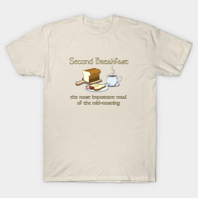 Second Breakfast T-Shirt by Padzilla Designs